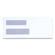 UNIVERSAL Double Window Business Envelope, #8 5/8, Square Flap, Self-Adhesive, 3.63 x 8.63, 500PK UNV35218